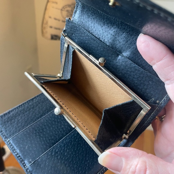 Vintage GUCCI Blue Red Stripe SherryLine Trifold Wallet - Picture 9 of 9